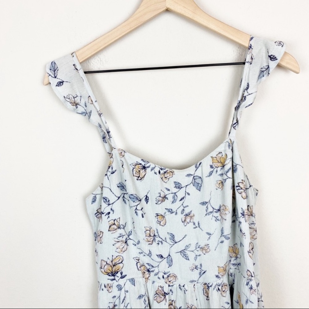 Kimchi Blue Petunia Gauze Flutter Sleeve Romper M - Picture 5 of 6